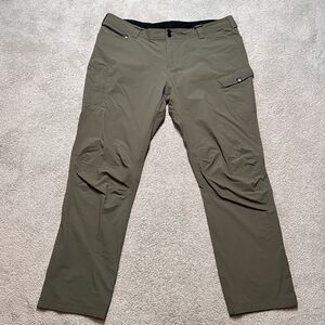 TRUEWERK T2 Werkpant Utility Work Pants Olive Green 44x34 Stretch Tech Flex